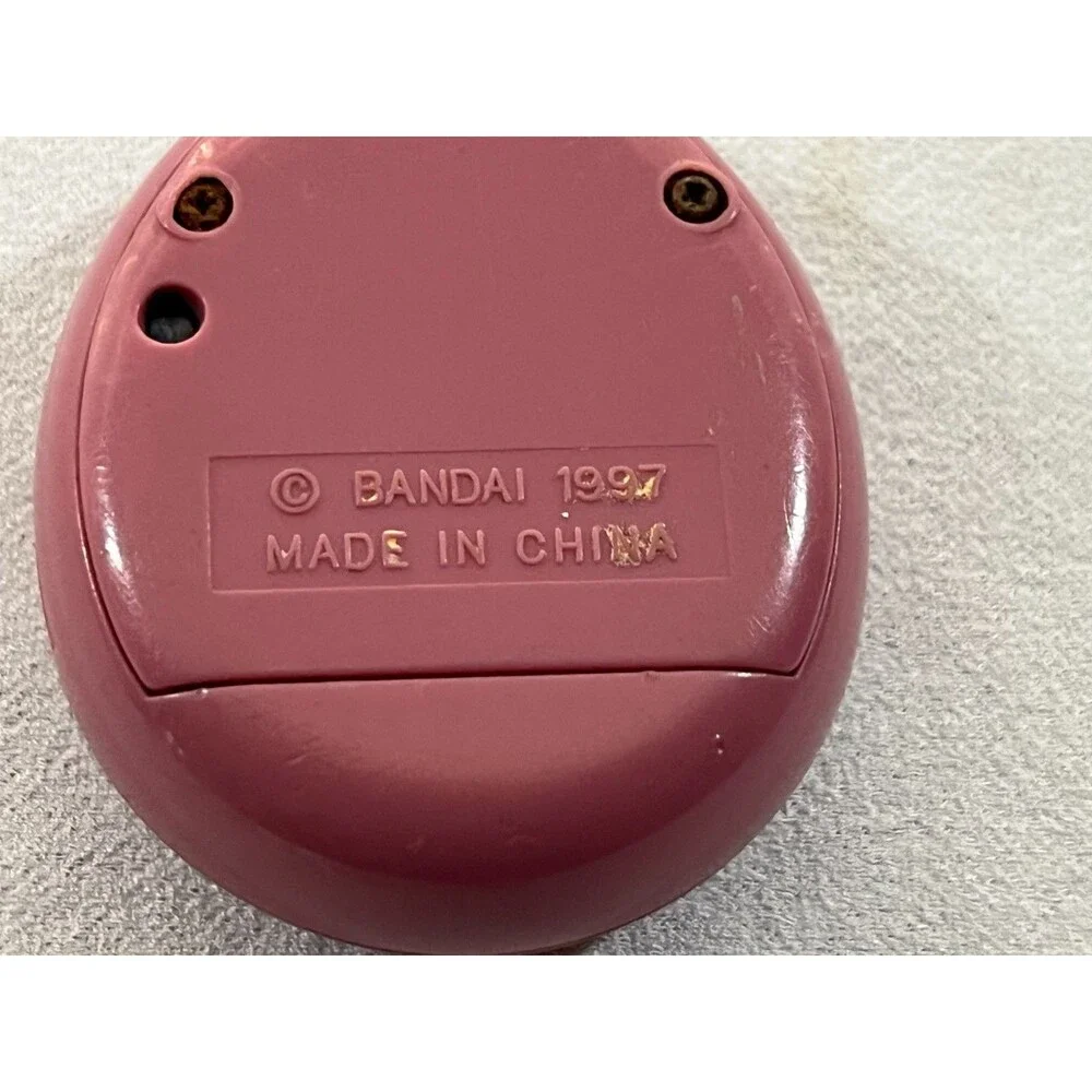 Vtg 1997 Bandai Original Pink Tamagotchi Egg 1st Gen Virtual Pet Untested #1800